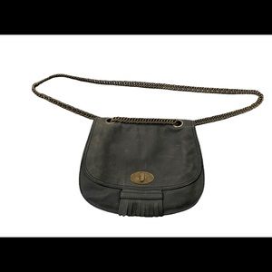 Madewell chain distressed leather purse